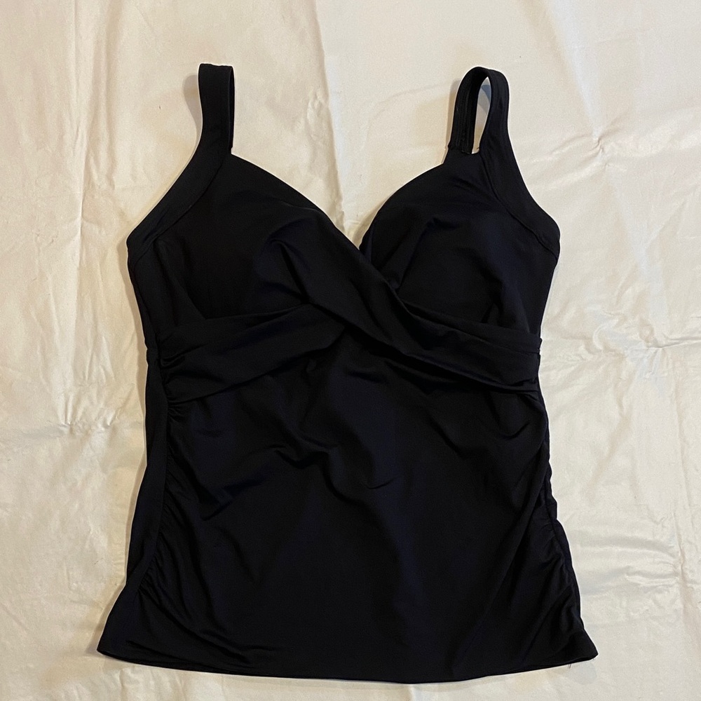 Lands' End Black Bikini Top